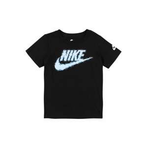 Nike Sportswear Tričko 'FUTURA'  černá / světlemodrá / bílá