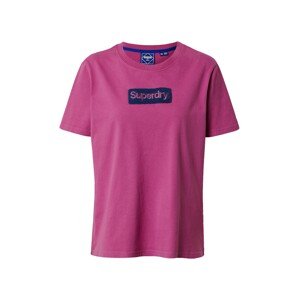 Superdry Tričko  pink / tmavě modrá