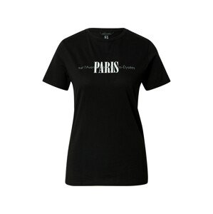 NEW LOOK Shirt 'PARIS'  černá / bílá