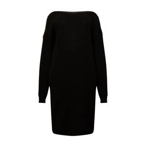 GLAMOROUS CURVE Úpletové šaty 'AS0538X'  černá