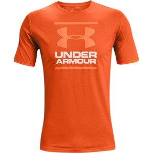 UNDER ARMOUR Funkční tričko 'Foundation'  bílá / korálová / oranžová