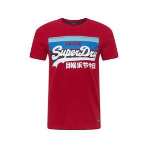 Superdry Tričko 'Cali'  červená / nebeská modř / světlemodrá / bílá / námořnická modř