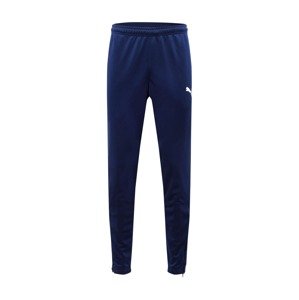 PUMA Sportovní kalhoty 'TeamRISE'  námořnická modř / bílá