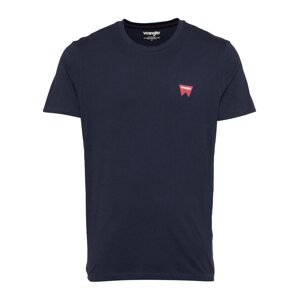 WRANGLER Shirt  námořnická modř / rezavě červená / bílá