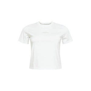 Calvin Klein Jeans Curve Tričko  bílá / starobéžová
