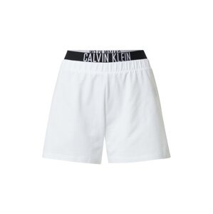 Calvin Klein Swimwear Kalhoty  bílá / černá