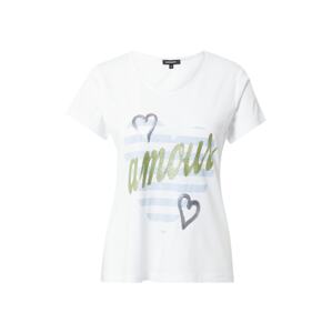 MORE & MORE Tričko 'Amour' světlemodrá / zlatá / bílá