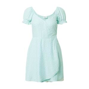 HOLLISTER Letní šaty 'Spring Floater'  tyrkysová / bílá
