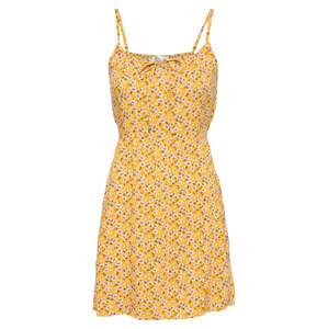 HOLLISTER Letní šaty  žlutá / bílá / zelená