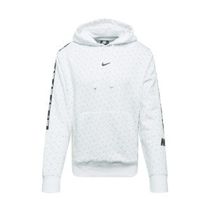 Nike Sportswear Mikina  bílá / černá / kouřově šedá