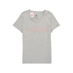 ADIDAS PERFORMANCE Tričko  šedý melír / pink