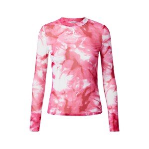 Calvin Klein Jeans Tričko  pink / pitaya / bílá