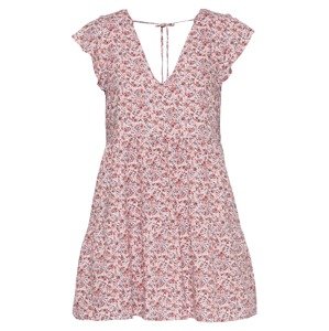 Abercrombie & Fitch Letní šaty  červená / bílá / tmavě modrá / růžová