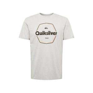 QUIKSILVER Funkční tričko  šedý melír / černá / oranžová / žlutá