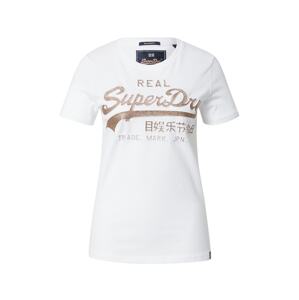 Superdry Tričko  bílá / růže