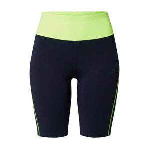 4F Sportovní kalhoty  tmavě modrá / světle zelená