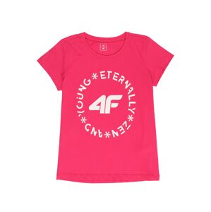 4F Funkční tričko  pitaya / bílá