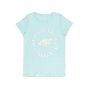 4F Funkční tričko  mátová / bílá