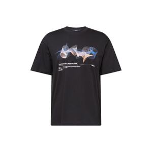 Only & Sons T-Shirt 'MATI'  černá / bílá / jasně oranžová / nebeská modř