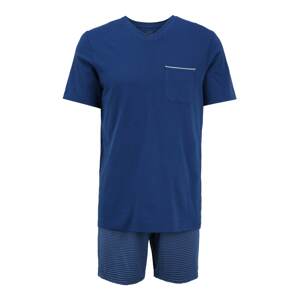 SCHIESSER Pyžamo krátké  tmavě modrá / kouřově modrá