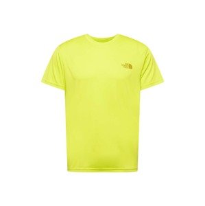 THE NORTH FACE Funkční tričko 'REAXION'  žlutá / bílá / tmavě žlutá