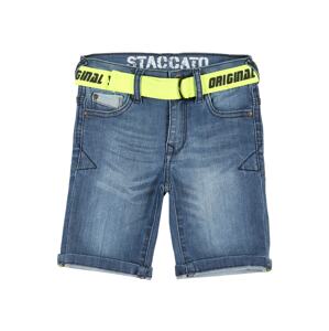 STACCATO Shorts  modrá džínovina / svítivě žlutá / opálová