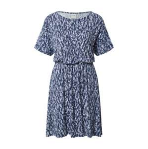 ICHI Letní šaty  tmavě modrá / kouřově modrá / bílá