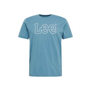 Lee Tričko  aqua modrá / bílá