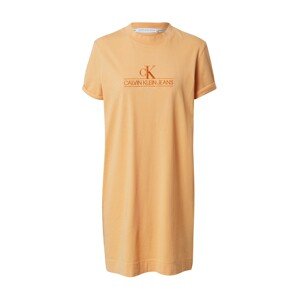 Calvin Klein Jeans Letní šaty 'ARCHIVES'  oranžová / tmavě oranžová
