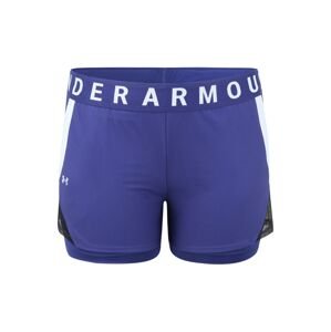 UNDER ARMOUR Sportovní kalhoty 'Play Up'  modrá / bílá
