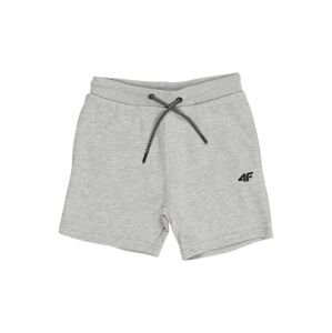 4F Sportovní kalhoty  světle šedá / šedý melír / černá