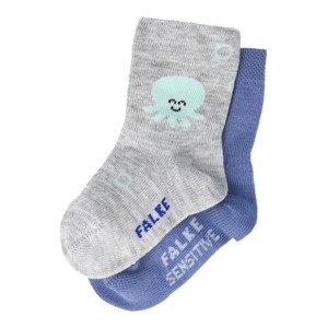 FALKE Ponožky 'Little Ocean Lovers'  šedý melír / chladná modrá / mátová