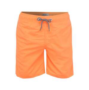 BLEND Plavecké šortky  jasně oranžová / bílá