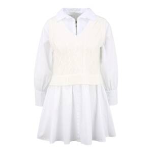 River Island Petite Košilové šaty  krémová / bílá