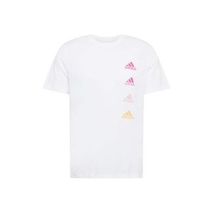 ADIDAS PERFORMANCE Funkční tričko  bílá / tmavě fialová / světle fialová / jasně oranžová
