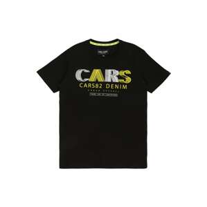 Cars Jeans Tričko 'WANDER'  černá / žlutá / bílá