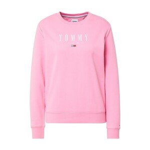 Tommy Jeans Mikina  pink / bílá / červená / noční modrá