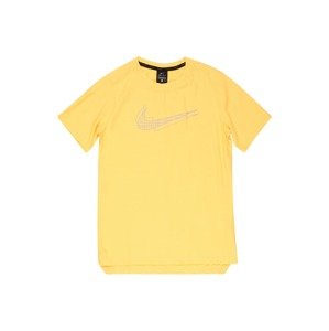 NIKE Funkční tričko  žlutá / šedá / hořčicová