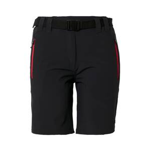 CMP Sportovní kalhoty  antracitová / svítivě červená