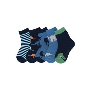 STERNTALER Ponožky 'Wildnis'  námořnická modř / nebeská modř / zelená / tyrkysová / oranžová
