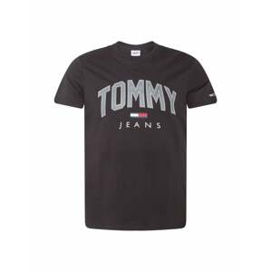 Tommy Jeans Tričko 'Shadow'  černá / čedičová šedá / bílá / grenadina / marine modrá