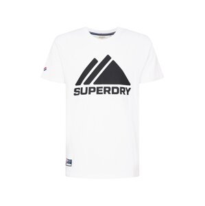 Superdry Tričko  bílá / černá / červená / marine modrá