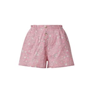 ETAM Pyžamové kalhoty 'LILIE'  pink / bílá