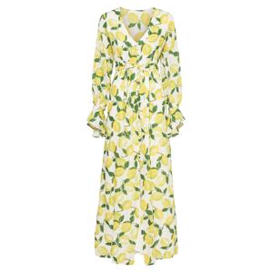 Fabienne Chapot Košilové šaty 'Outshine The Bride'  bílá / žlutá / zelená