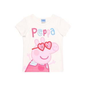 Peppa Pig Tričko  bílá / mix barev