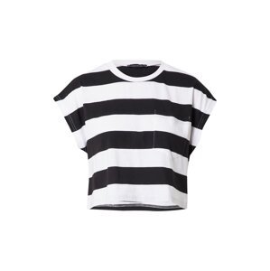 Trendyol T-Shirt  černá / bílá