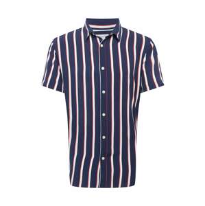 SELECTED HOMME Košile 'MICHAEL'  námořnická modř / bílá / světle červená