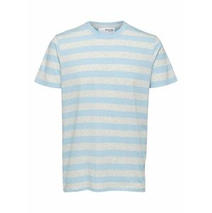 SELECTED HOMME Tričko  modrá / šedý melír