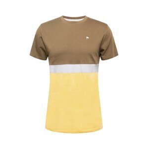 Wemoto Shirt 'CHESTER'  olivová / zlatě žlutá / šedá / bílá