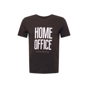 EINSTEIN & NEWTON Tričko 'Home Office' černá / bílá